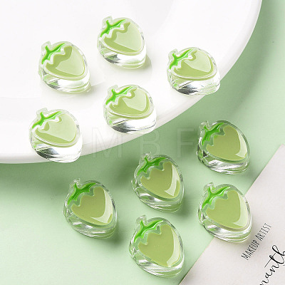 Transparent Enamel Acrylic Beads X1-TACR-S155-003D-1