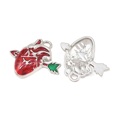 Rack Plating Alloy Enamel Pendants AL-CBA2B10-01P-04-1