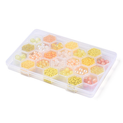 DIY 24 Style Acrylic & Resin Beads Jewelry Making Finding Kit DIY-NB0012-01I-1