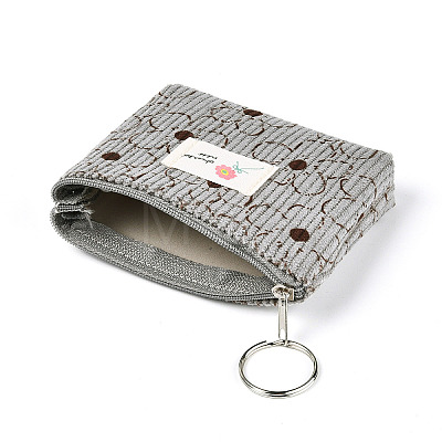 Flower Pattern Corduroy Wallets AJEW-N003-24-1