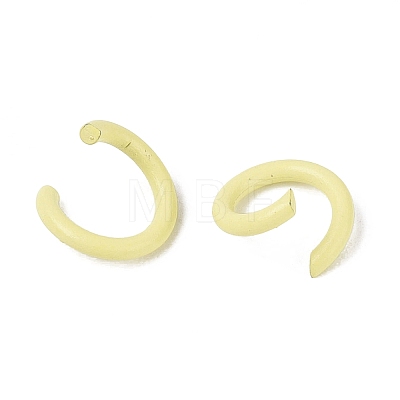Spray Painted Iron Open Jump Rings IFIN-T017-04B-26-1