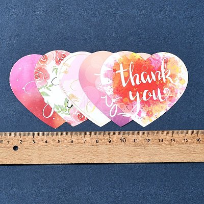 Coated Paper Thank You Greeting Card DIY-FS0007-76A-1