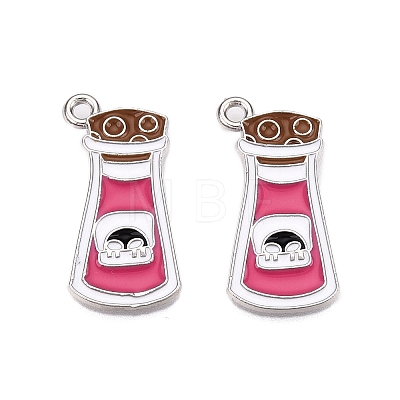 Halloween Theme Alloy Enamel Pendants ENAM-T020-08I-1