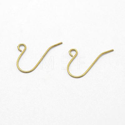 Brass Earring Hooks KK-F722-01C-RS-1