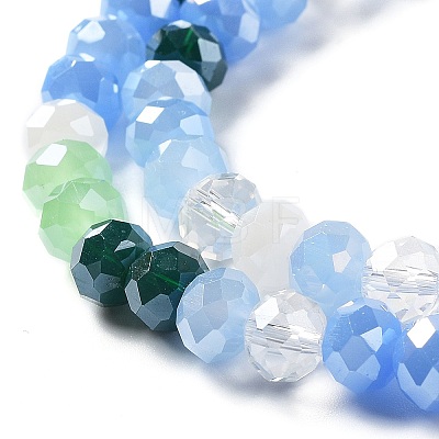 Glass Beads Strands EGLA-A034-M8mm-09-1