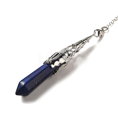 Natural Lapis Lazuli Dowsing Pendulum Big Pendants G-H285-06P-05-1