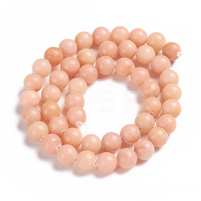 Natural Pink Aventurine Beads Strands G-P257-05A-8mm-1