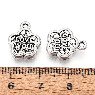 Tibetan Style Alloy Charms TIBE-N013-19AS-1
