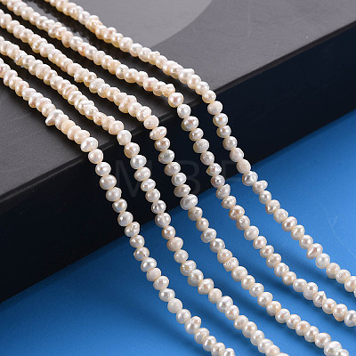 Natural Cultured Freshwater Pearl Beads Strands PEAR-R065-26-1