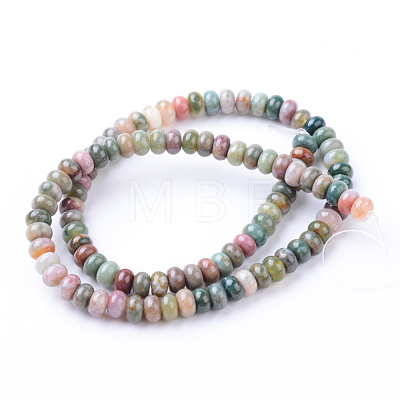 Natural Indian Agate Bead Strands G-R403-4x6-13-1