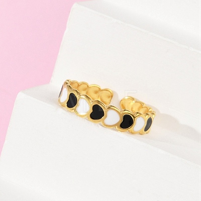 304 Stainless Steel Adjustable Cuff Rings RJEW-Q015-01G-E-1