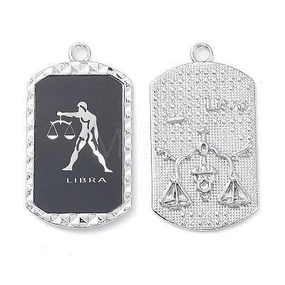 Alloy Twelve Constellations Series Big Pendants PALLOY-O107-01P-09-1