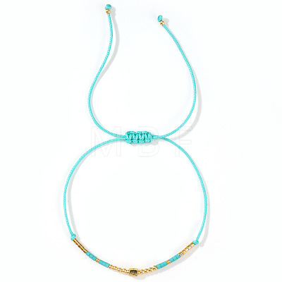 Glass Seed Bead Braided Bracelets for Women AW0420-1-1