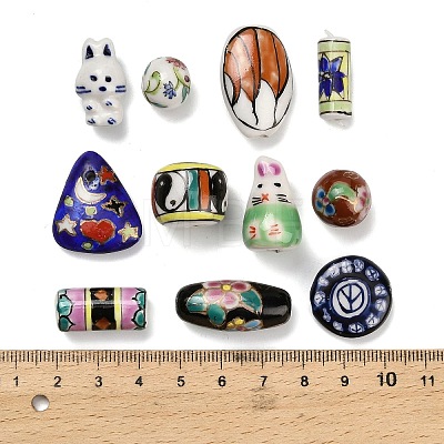 Handmade Porcelain Beads PORC-Z008-03-1