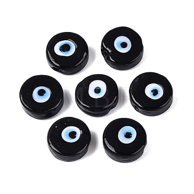 Handmade Evil Eye Lampwork Beads LAMP-N040-01F-1