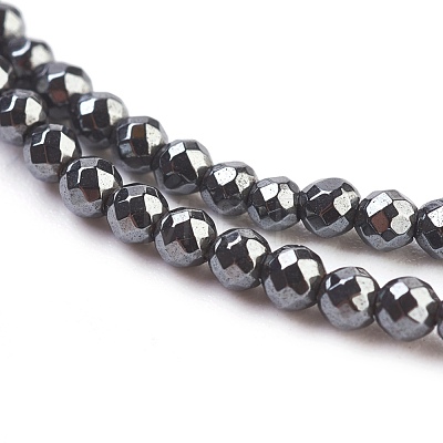 Non-Magnetic Synthetic Hematite Beads Strands HEMA-2D-1
