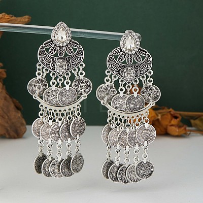 Alloy Crystal Rhinestone Chandelier Earrings for Women WG1C2F6-02-1