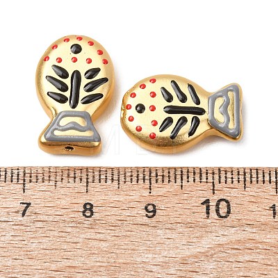 Baking Paint Glass Enamel Beads GLAA-B035-01F-1