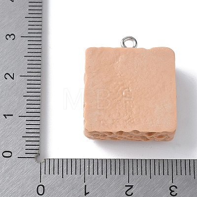 Opaque Resin Pendants RESI-Z033-02P-E-1