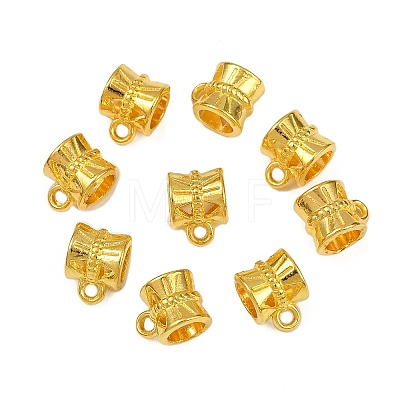 Tibetan Style Alloy Tube Bails TIBE-30047-G-NR-1