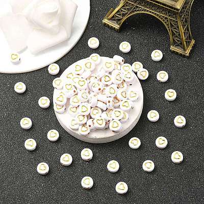 Plating Acrylic Beads PACR-YW0001-12-1