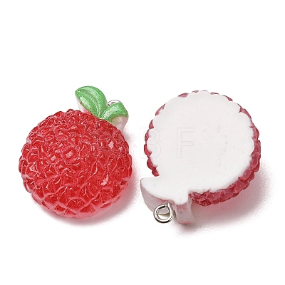 Fruit Theme Opaque Resin Imitation Food Pendants RE-CBA49A8-04F-1