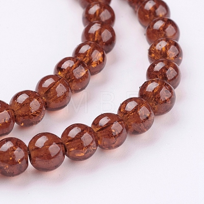 Crackle Glass Beads Strands X-CCG-Q001-6mm-16-1