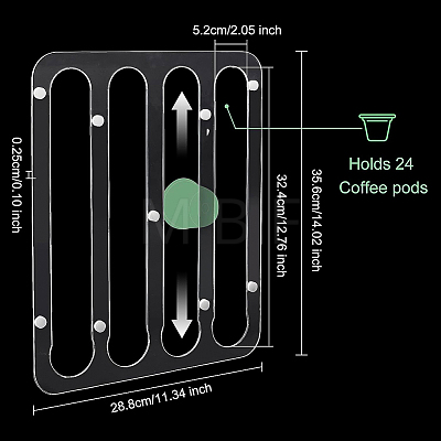 Acrylic Display Stands ODIS-WH0025-61-1