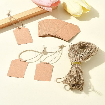 Kraft Paper Gift Tags AJEW-FS0001-15-1