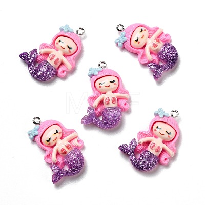 Opaque Resin Pendants RESI-D055-034P-1