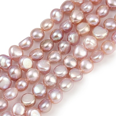 Natural Cultured Freshwater Pearl Beads Strands PEAR-P064-19G-12B-1