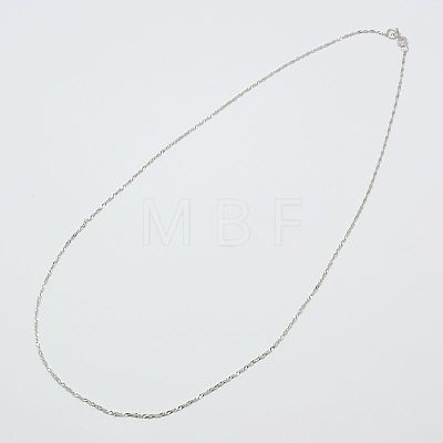 925 Sterling Silver Rope Chains Necklaces STER-E007-2B-1