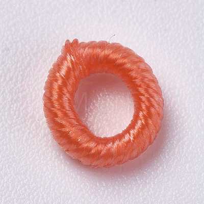 Polyester Cord Beads WOVE-K001-B-1