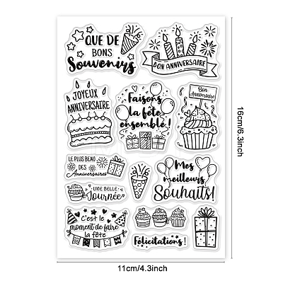 Custom Summer Theme PVC Plastic Clear Stamps DIY-WH0631-0077-1