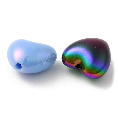 UV Plating Opaque Acrylic Beads SACR-L005-02-1
