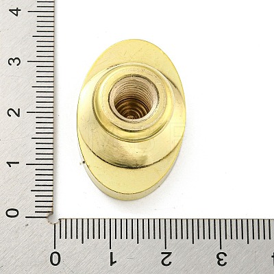 Golden Tone Wax Seal Brass Stamp Head AJEW-G056-03D-1
