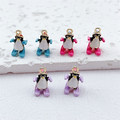 Alloy Enamel Pendants ENAM-A012-11G-1
