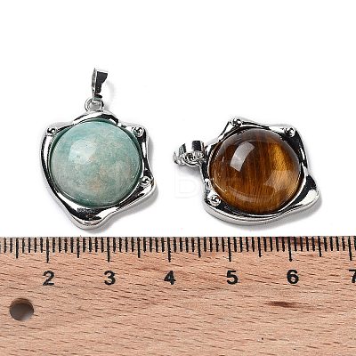 Natural Mixed Stone Pendants G-G069-01P-1