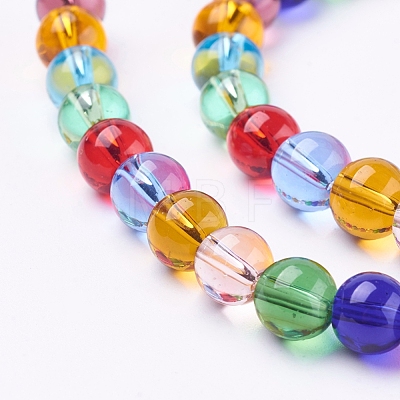 Glass Beads Strands GLAA-G043-01-8mm-1