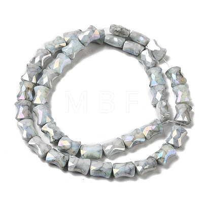 Electroplate Glass Beads Strands GLAA-D013-06D-1