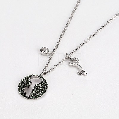 925 Sterling Silver Pendant Necklaces SWAR-BB34213-1