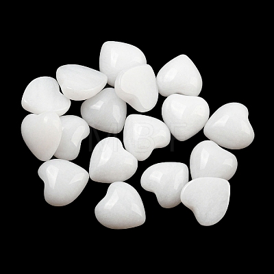 Natural White Jade Cabochons G-H309-01-08-1