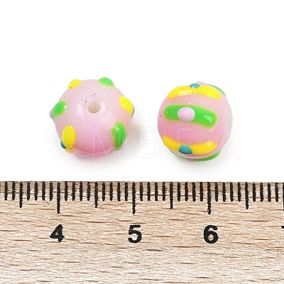 Handmade Lampwork Enamel Beads LAMP-R004-05I-1