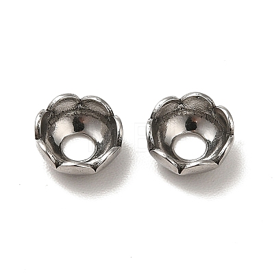 Non-Tarnish 304 Stainless Steel Bead Caps STAS-D244-02P-1