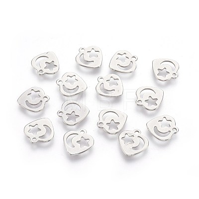 201 Stainless Steel Charms STAS-F188-17P-1