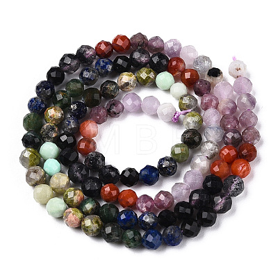 Natural Mixed Gemstone Beads Strands G-D080-A01-01-31-1