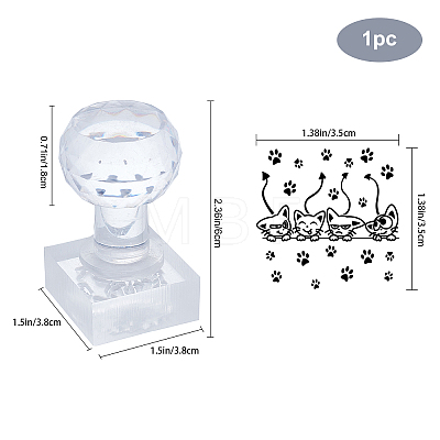 Plastic Stamps DIY-WH0350-074-1