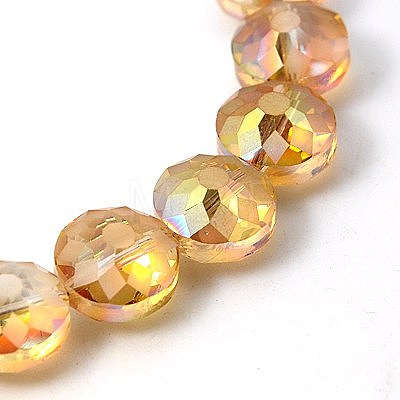 Electorplated Glass Beads EGLA-E002-2K-1