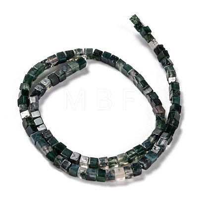 Natural Moss Agate Beads Strands G-F631-K13-1