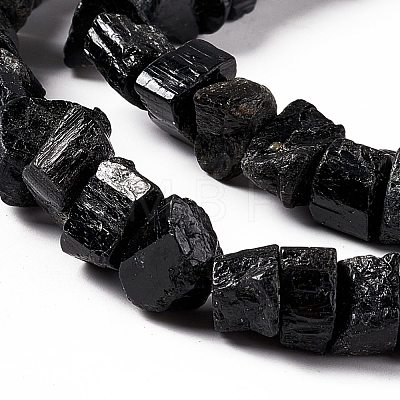 Natural Black Tourmaline Beads Strands G-F719-19-1